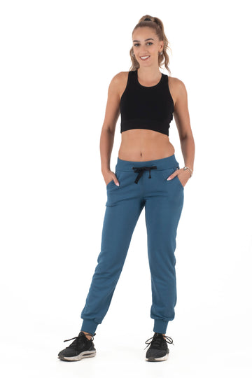 Γυναικείο παντελόνι λάστιχο (Πετρόλ)