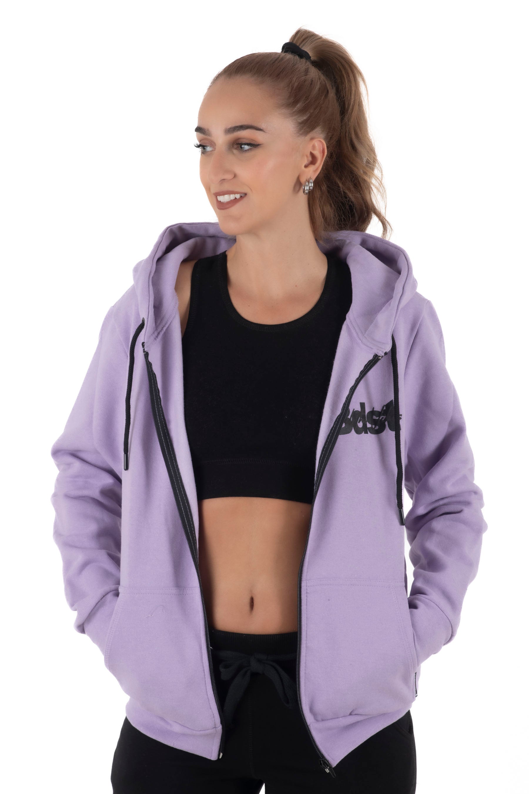 Γυναικεία ζακέτα σε μωβ