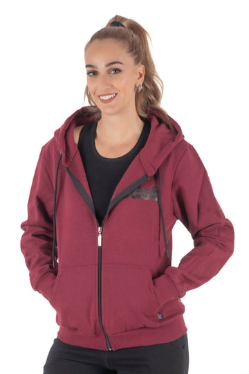 Γυναικεία ζακέτα σε μπορντώ