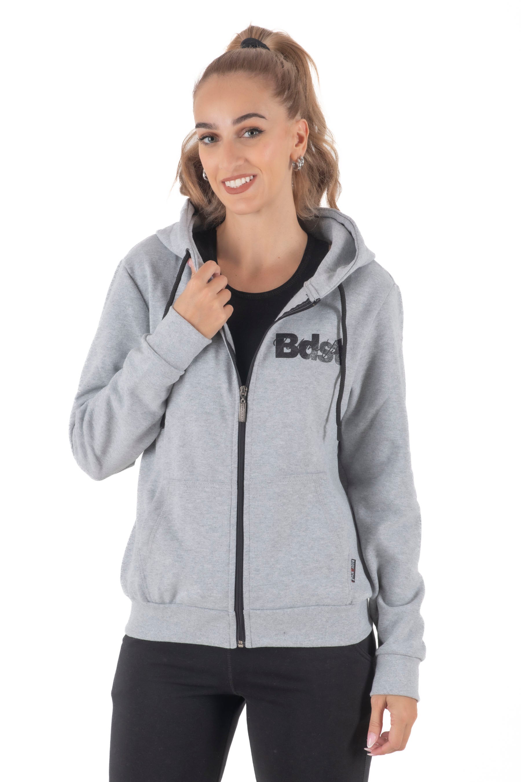 Γυναικεία ζακέτα σε γκρι