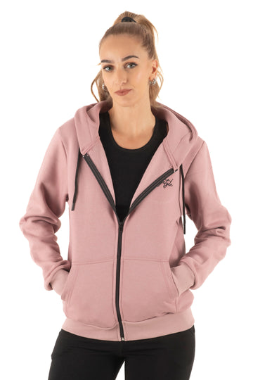 Γυναικεία ζακέτα με κουκούλα φούτερ