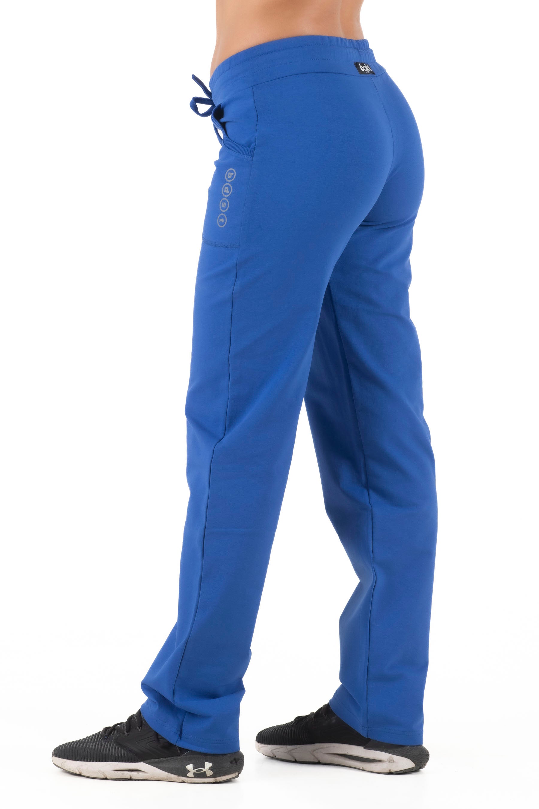 Γυναικείο παντελόνι μονόχρωμο (Μπλε ρουά)