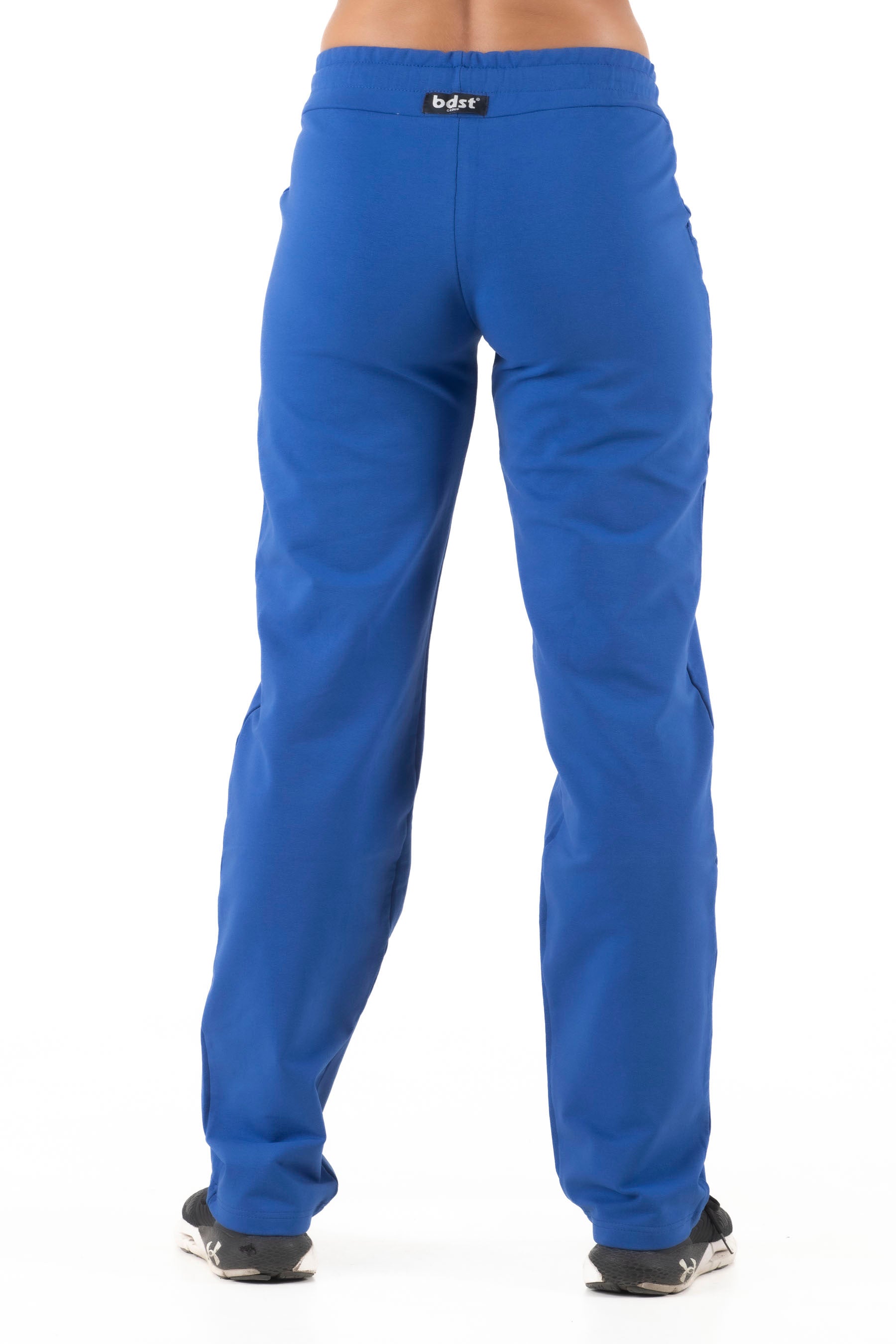 Γυναικείο παντελόνι μονόχρωμο (Μπλε ρουά)