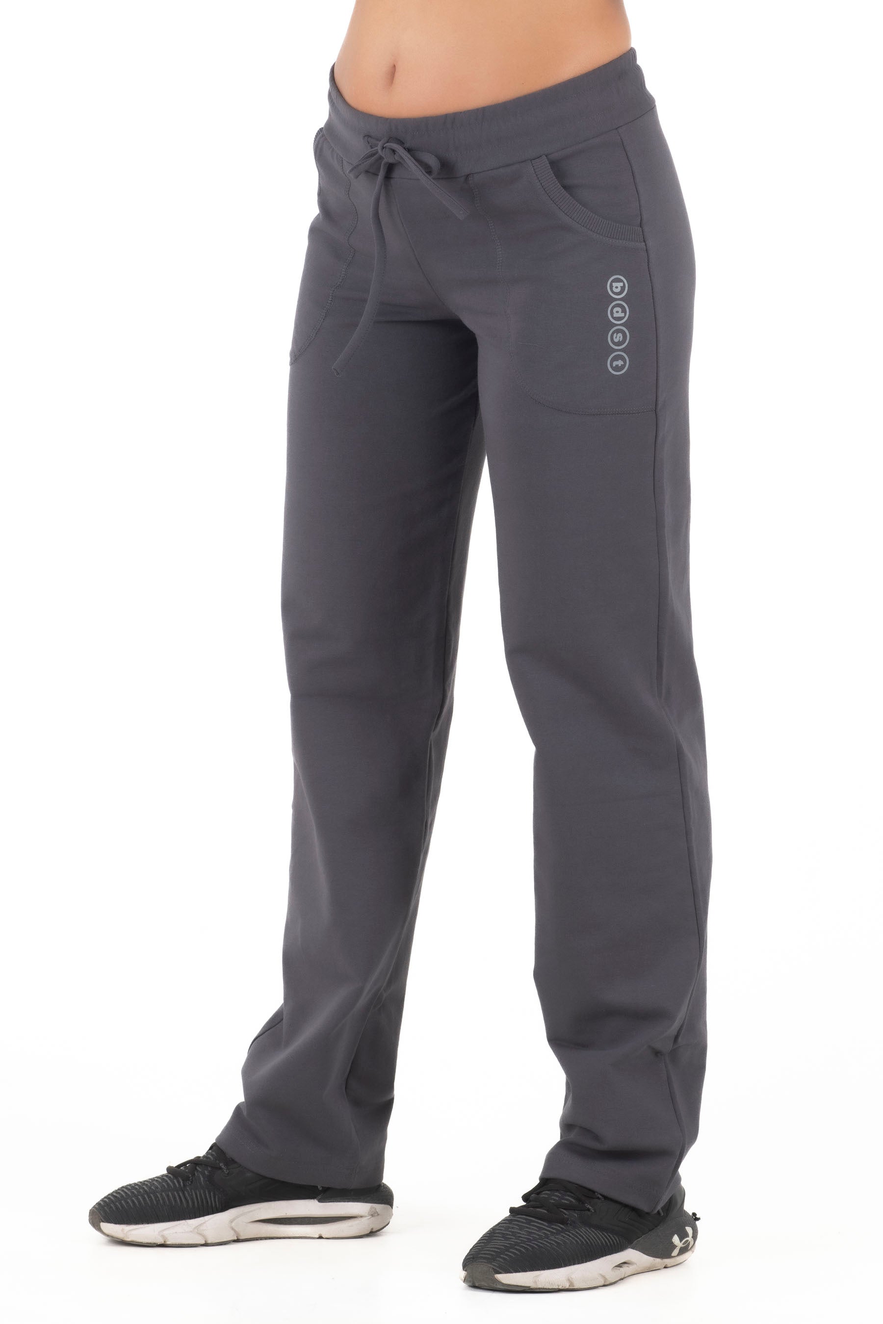 Γυναικείο παντελόνι μονόχρωμο (Μολυβί)