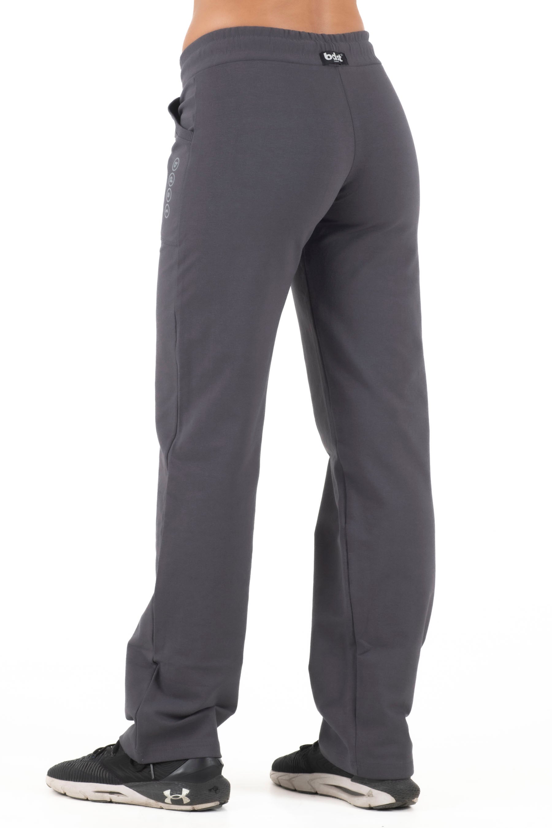 Γυναικείο παντελόνι μονόχρωμο (Μολυβί)