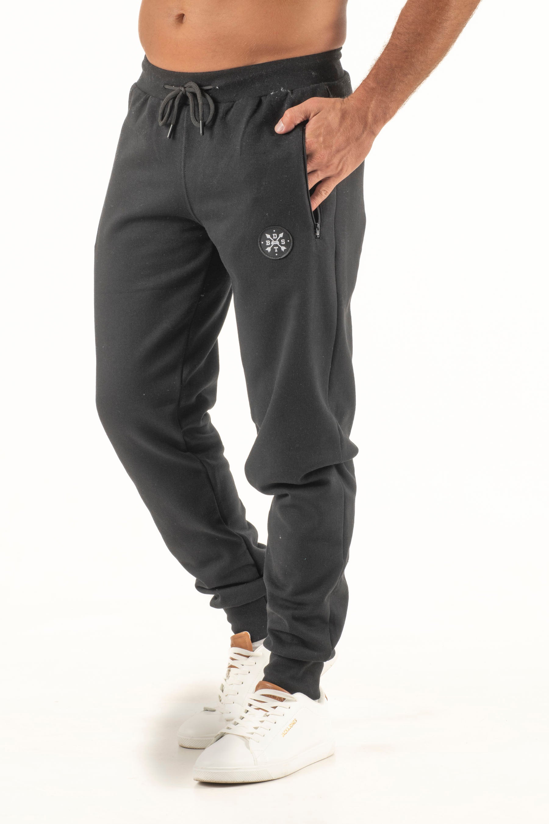 Ανδρικό παντελόνι λάστιχο με φερμουάρ