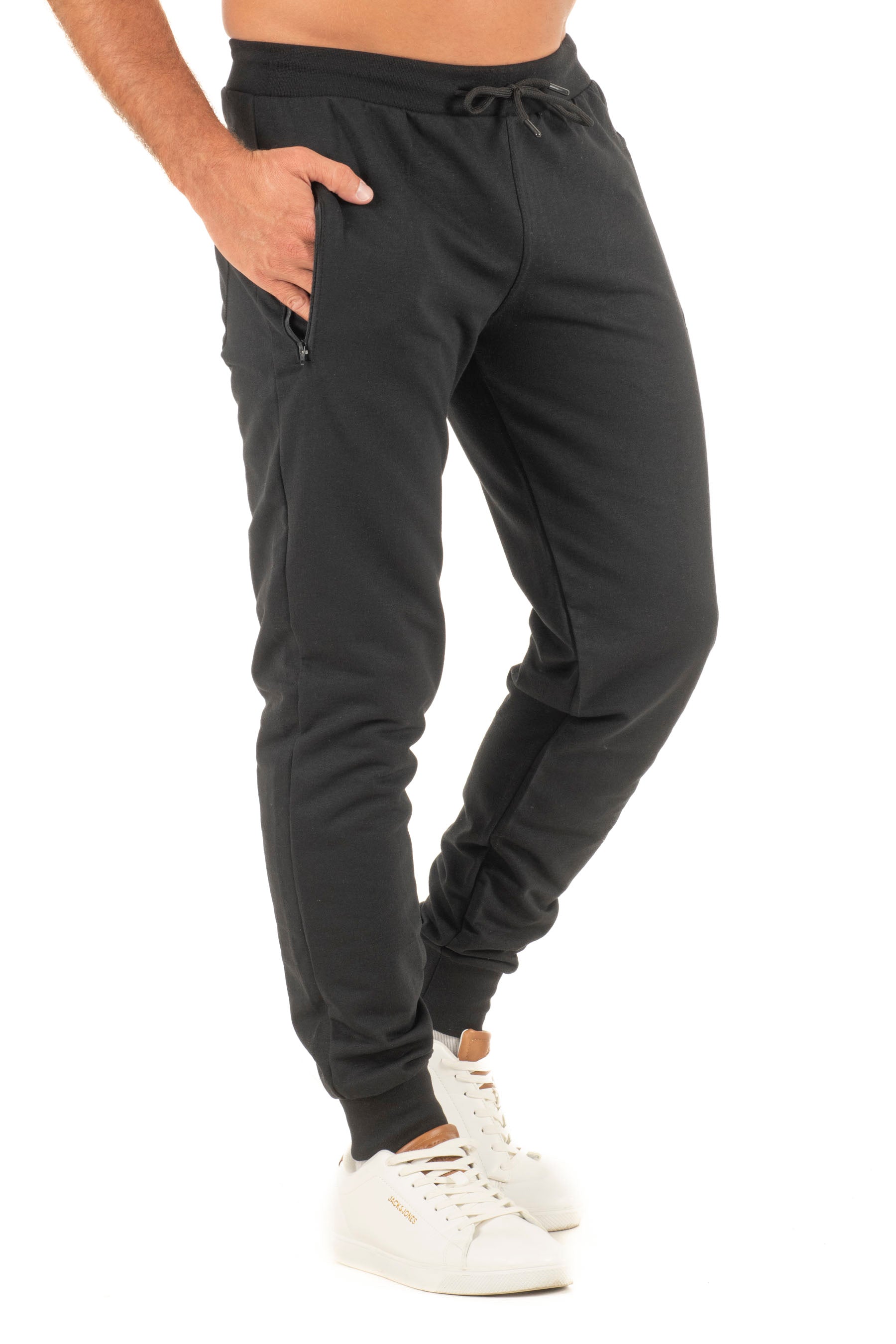 Ανδρικό παντελόνι λάστιχο με φερμουάρ