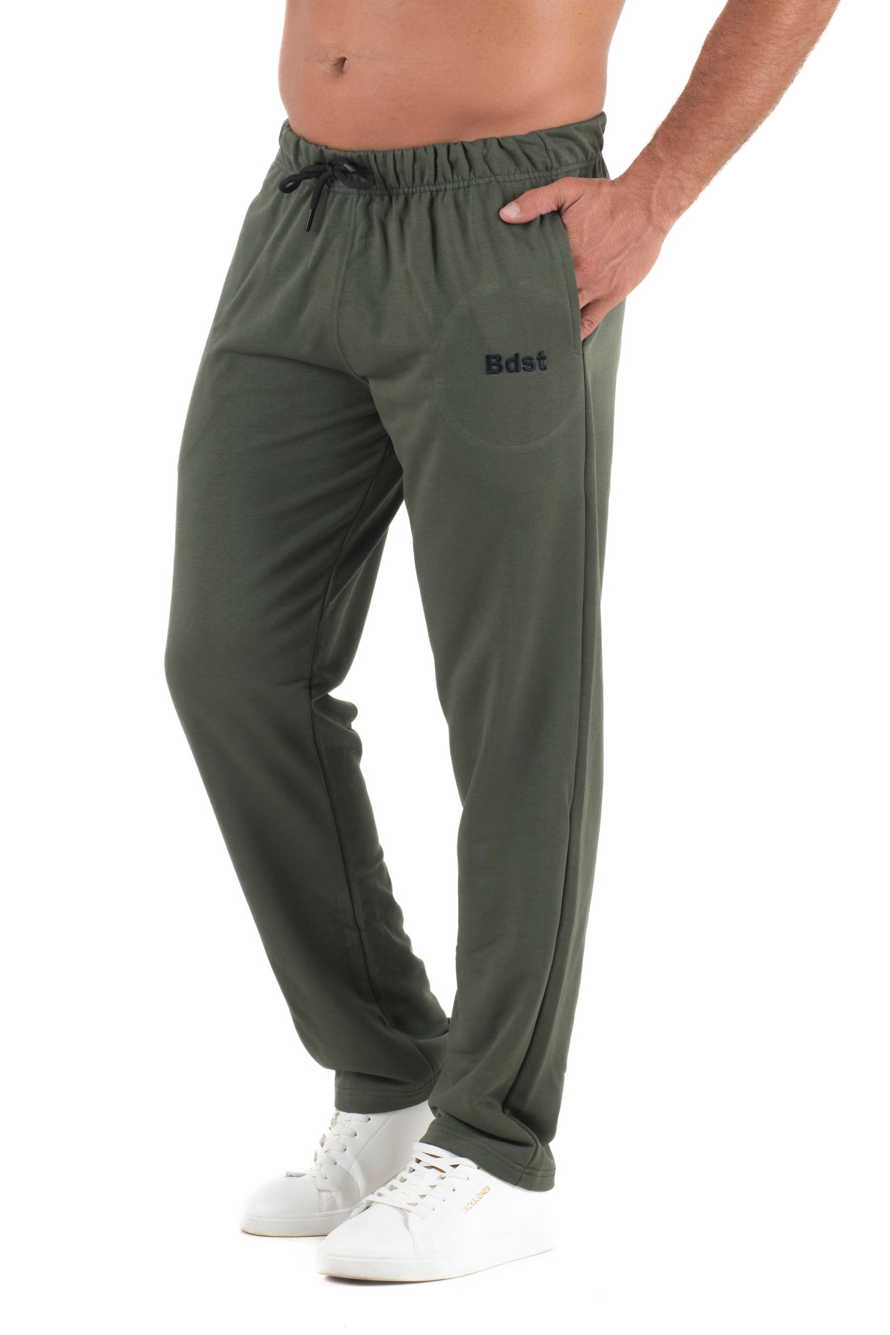 Ανδρικό παντελόνι φόρμας ίσιο τρίκλωνο