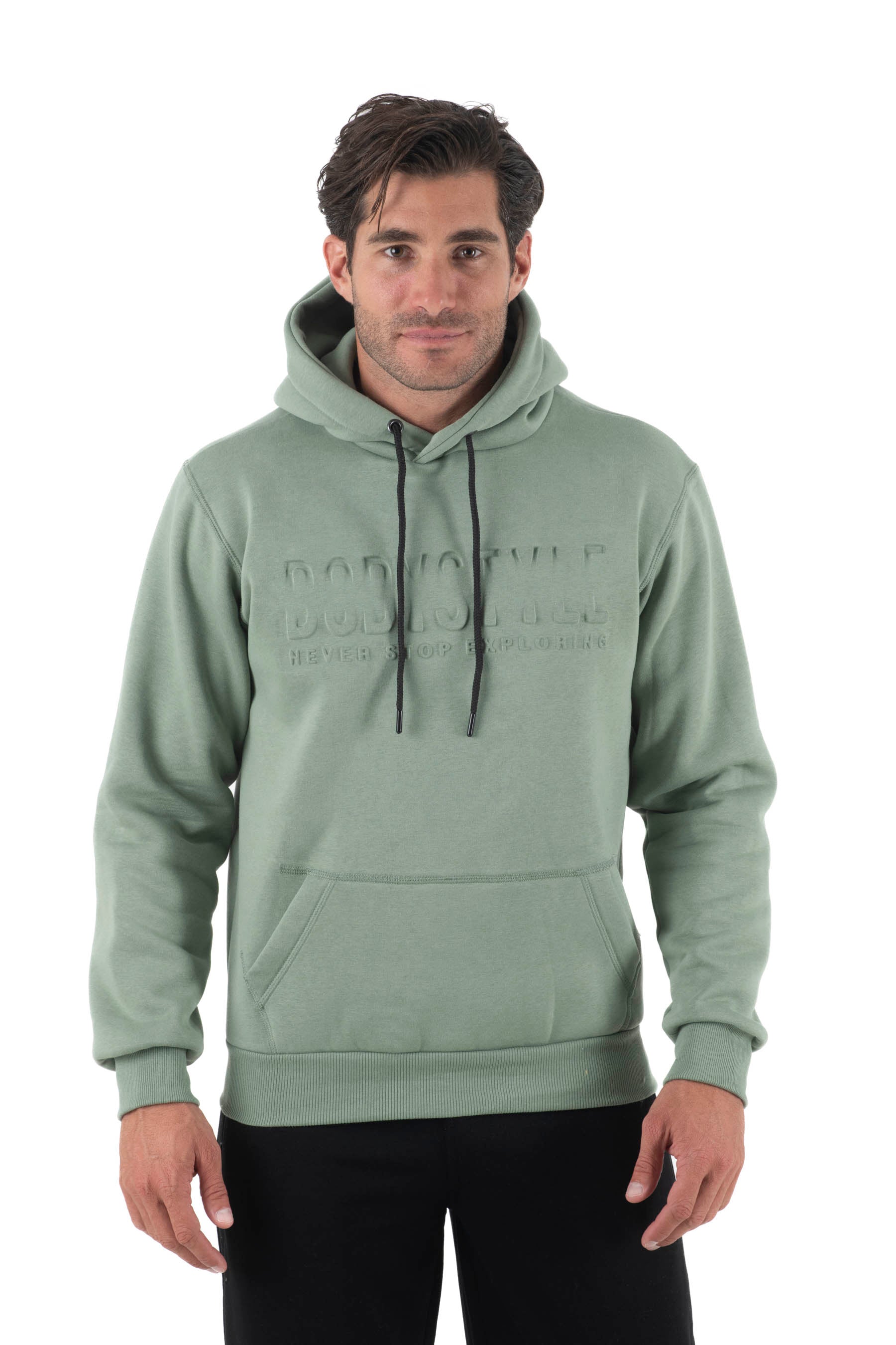 Ανδρική μπλούζα φούτερ με κουκούλα με στάμπα 3D (Μέντα)