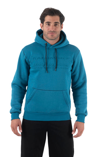 Ανδρική μπλούζα φούτερ με κουκούλα με στάμπα 3D (Πετρόλ)