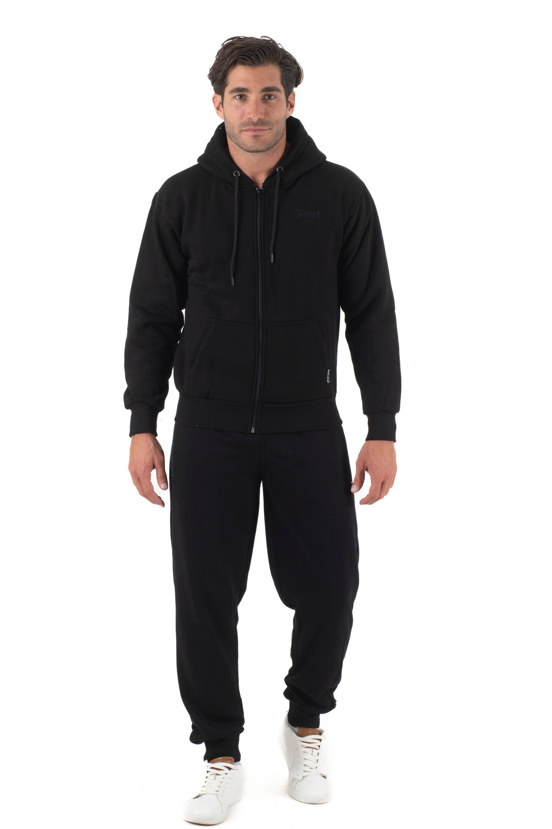 Ανδρική ζακέτα φούτερ με κουκούλα τρίκλωνη