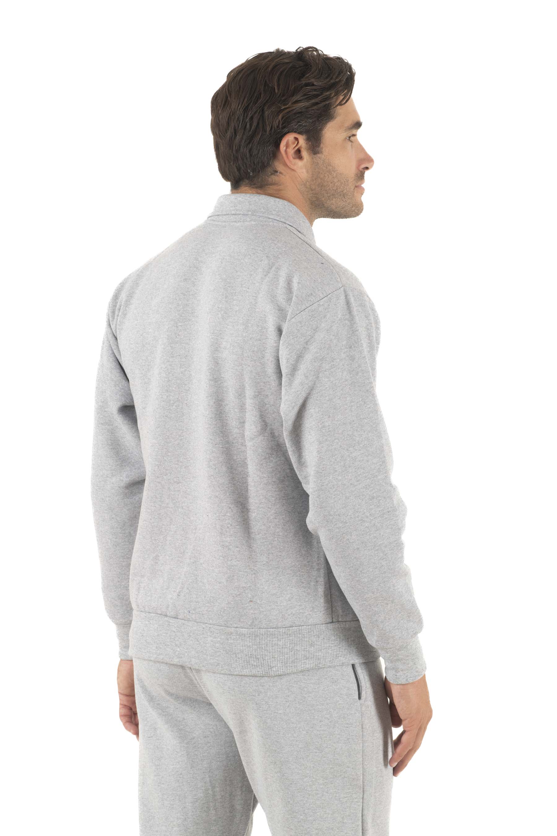 Ανδρική ζακέτα γιακά φούτερ δίκλωνη