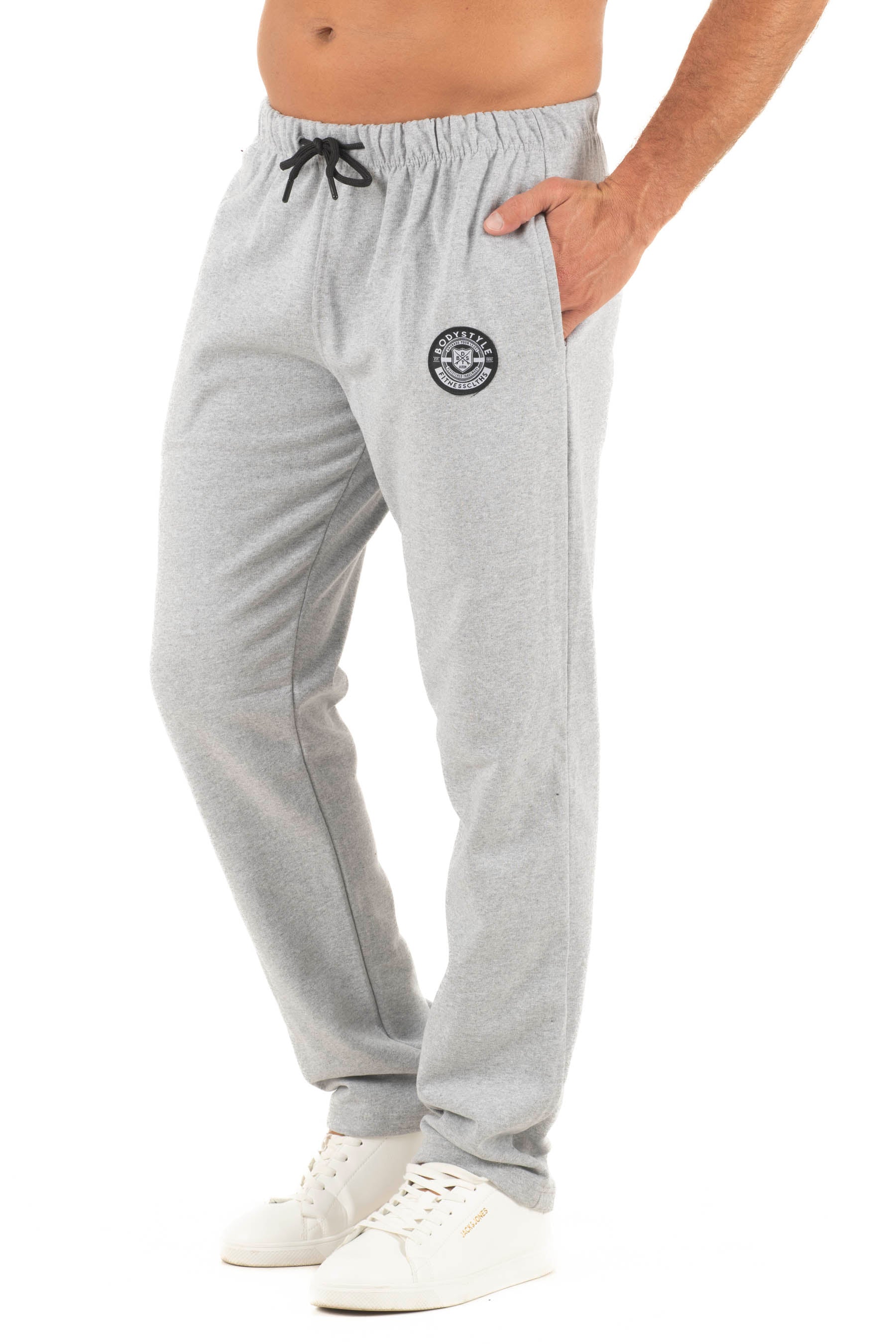 Ανδρικό παντελόνι φόρμα ίσιο κλασικό (Γκρι)