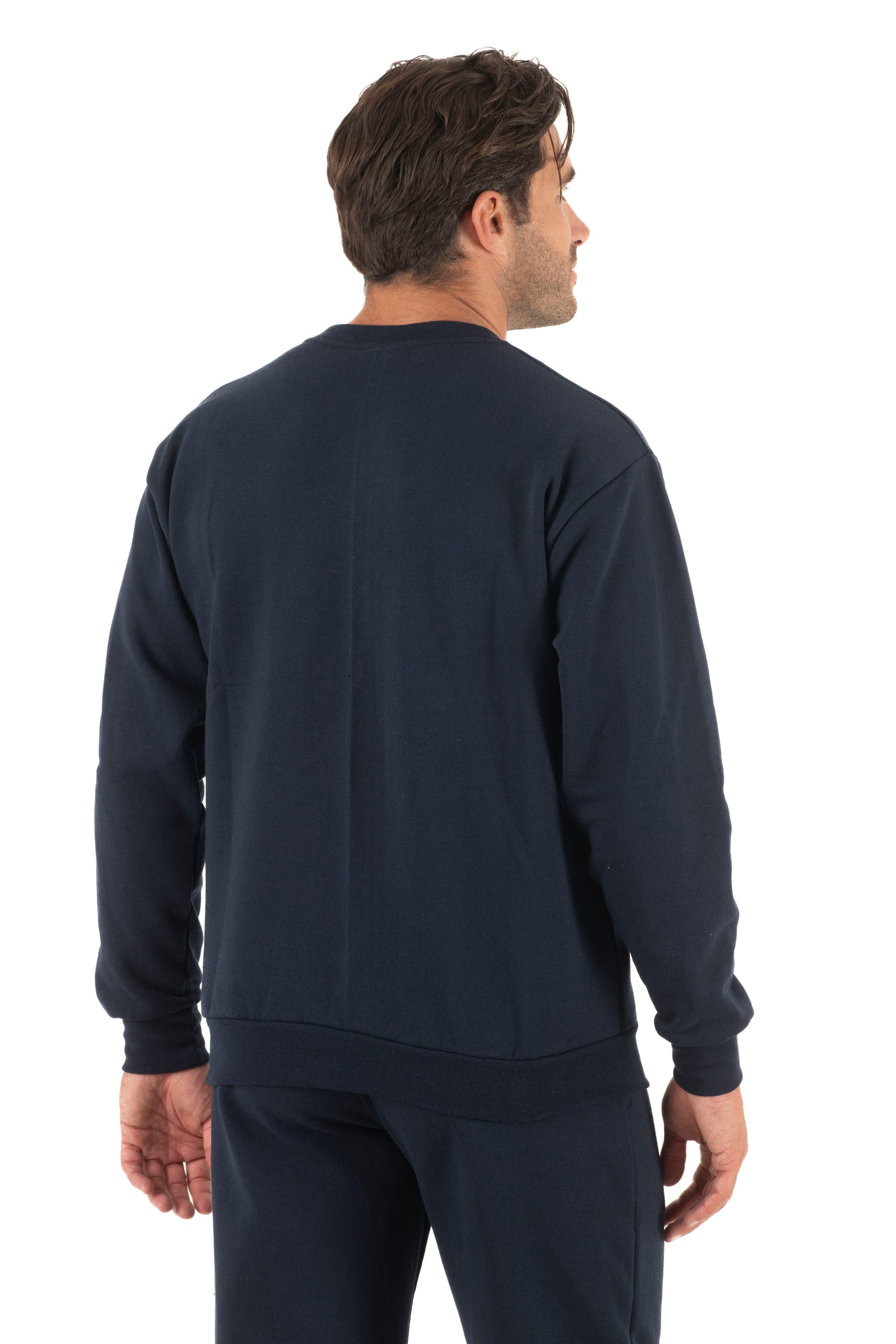 Ανδρική μπλούζα φούτερ κολλεγίου (Μπλε σκούρο)