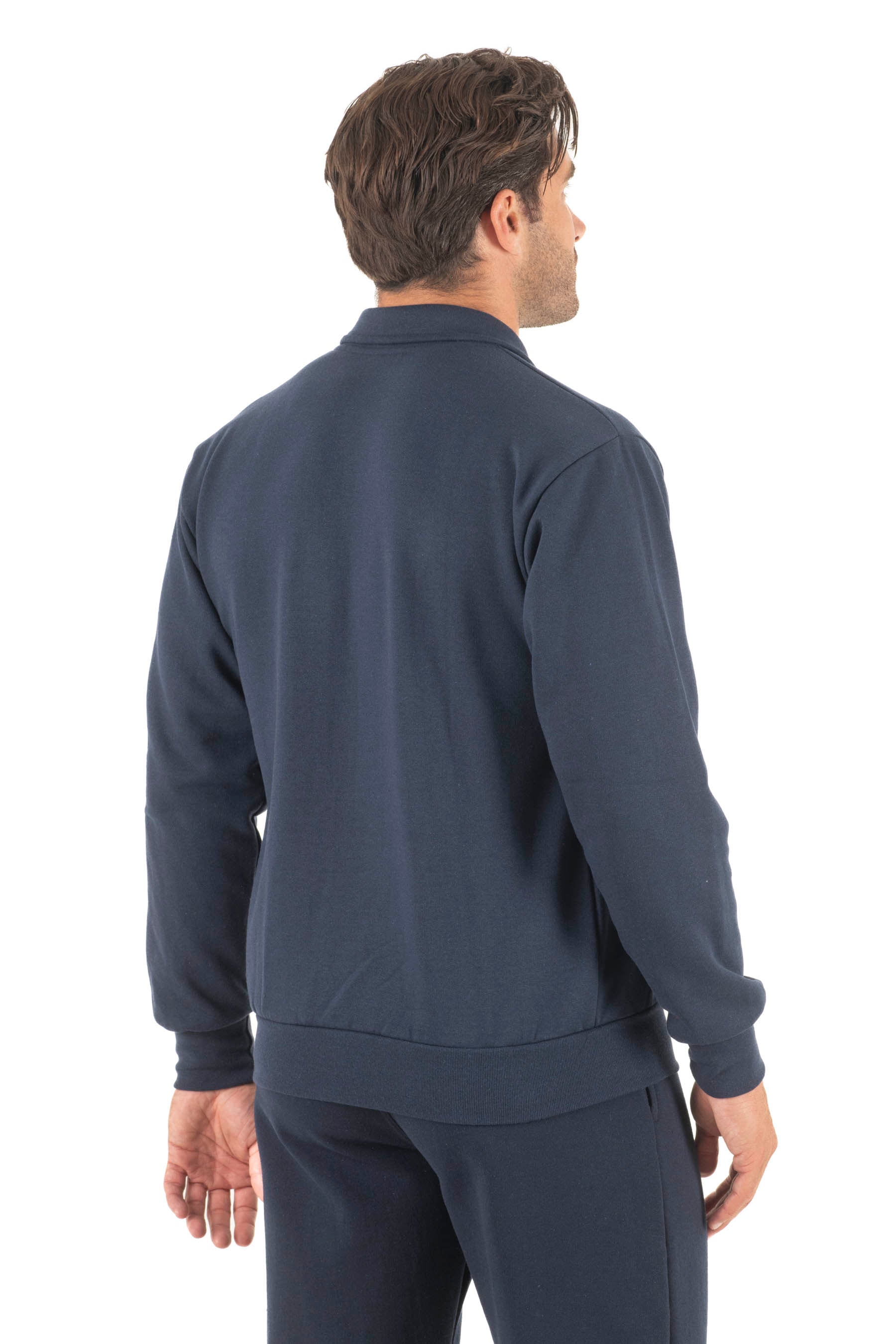 Ανδρική ζακέτα γιακά φούτερ δίκλωνη