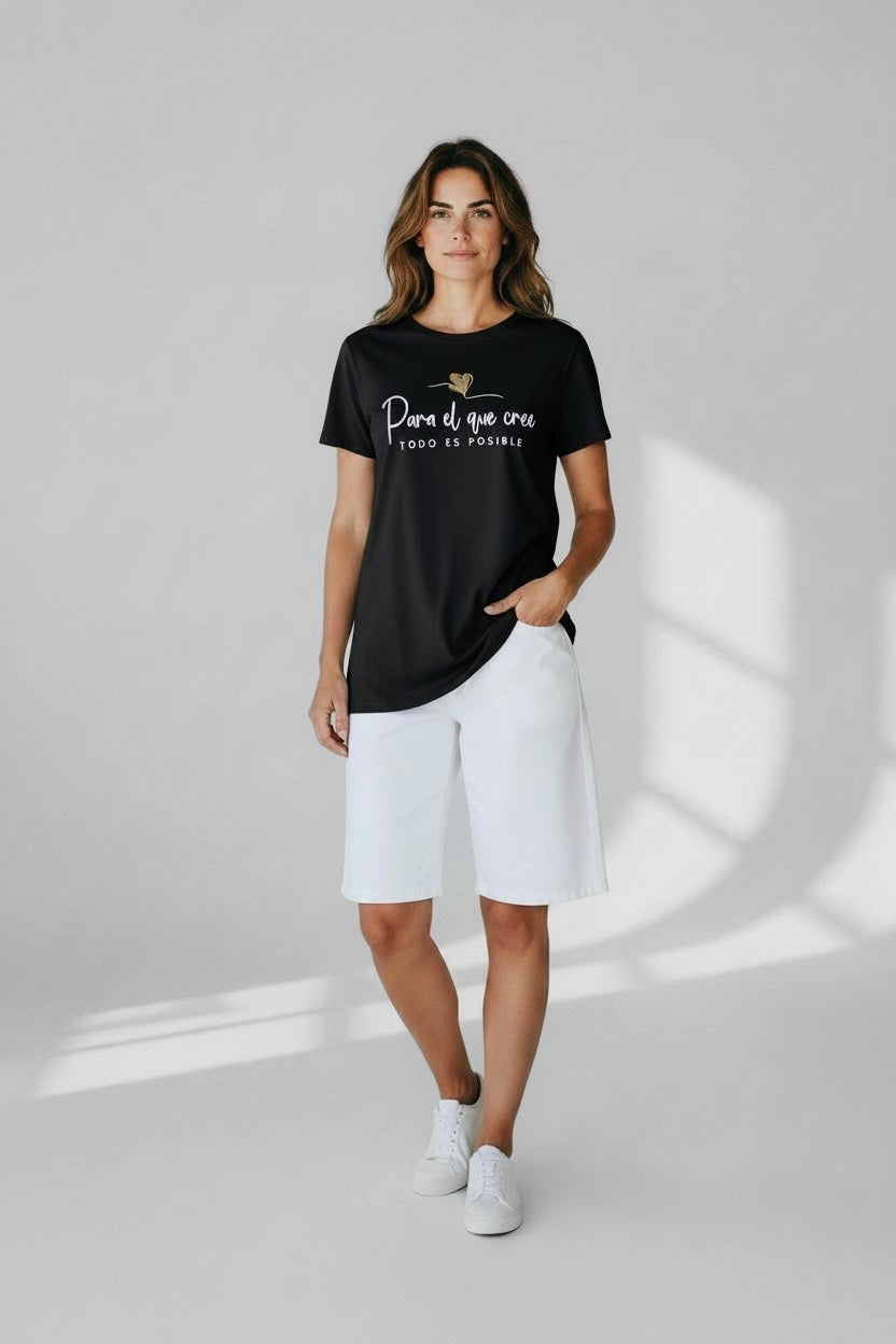 Γυναικείο T-Shirt (Μαύρο)