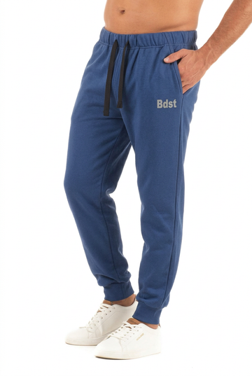 Ανδρικό παντελόνι λεπτή φόρμα με λάστιχο (Indigo)